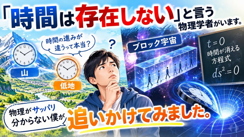 時間は存在しないとは何か、物理学者ロヴェッリ氏の見方